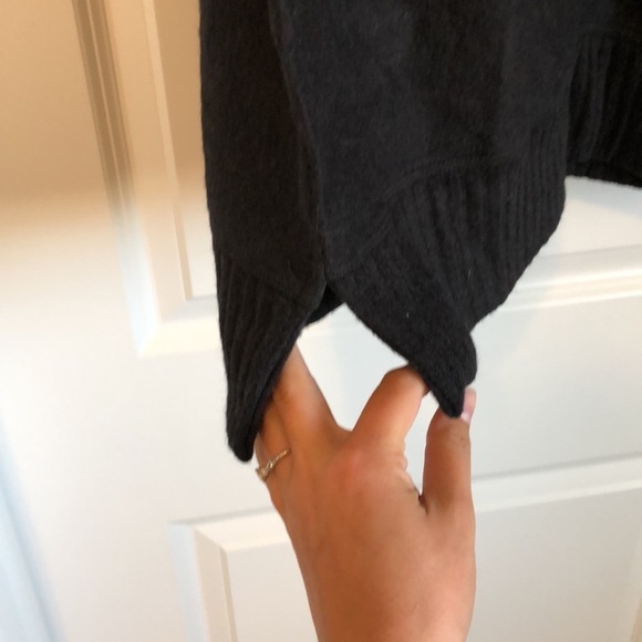 NWT Lulus Sweater Dress Sz M Black Fuzzy Cowl Neck Pullover Fall Cozy Comfy - Picture 3 of 8